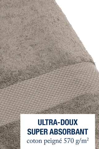 Drap de bain - Marron - 70 x 140 cm