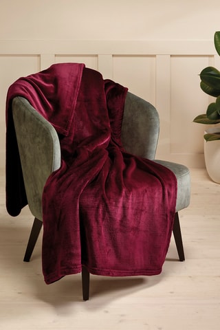 Plaid - Bordeaux - 180 x 220 cm