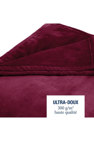 Plaid - Bordeaux - 180 x 220 cm