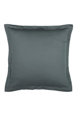 2 taies d'oreiller en satin de coton Uni - 80 fils/cm² - Gris