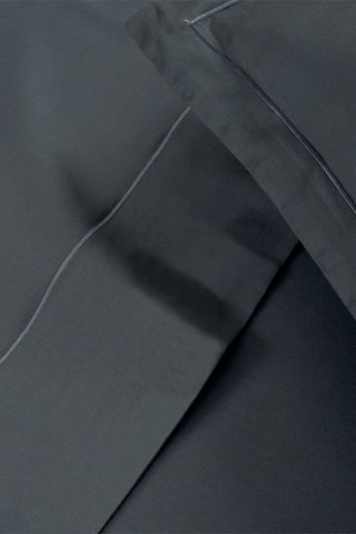 2 taies d'oreiller en satin de coton Uni - 80 fils/cm² - Gris