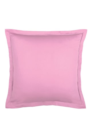 2 taies d'oreiller en satin de coton Uni - 80 fils/cm² - Rose