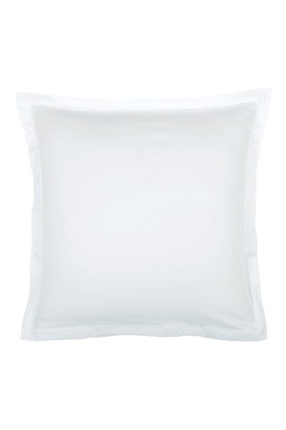 2 taies d'oreiller en satin de coton Uni - 80 fils/cm² - Blanc