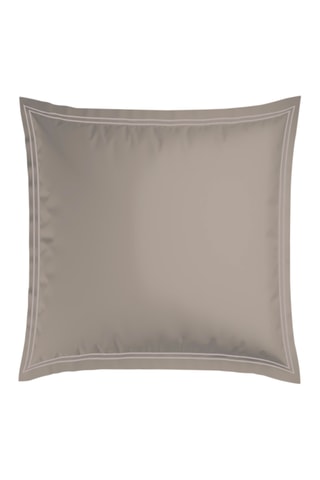 2 taies d'oreiller en satin de coton Antibes - 80 fils/cm² - Taupe