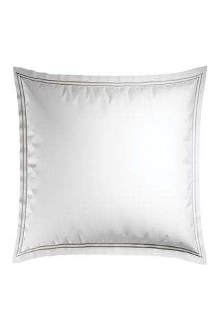 2 taies d'oreiller en satin de coton Antibes - 80 fils/cm² - Gris