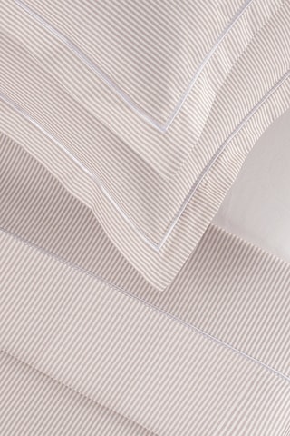 Parure de draps réversible en satin de coton Toulouse - 80 fils/cm² - Blanc