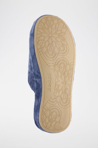 Pantoufles fourrées - Bleu marine