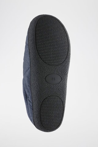 Pantoufles fourrées - Bleu marine