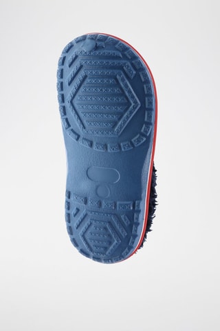 Mules fourrées Bleu