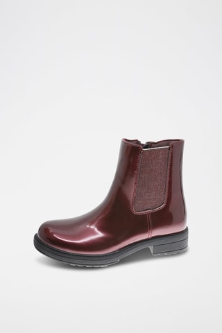 Botins envernizados Bordô