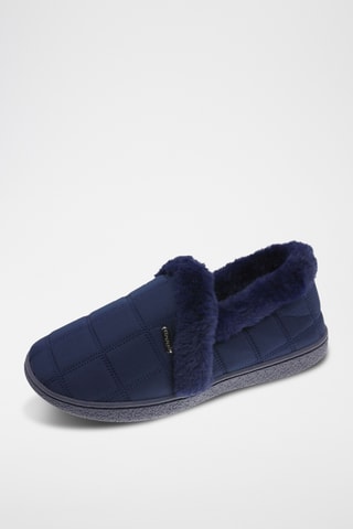 Slippers fourrés - Bleu marine