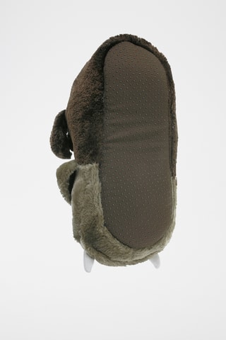 Pantoufles à oreilles - Marron foncé