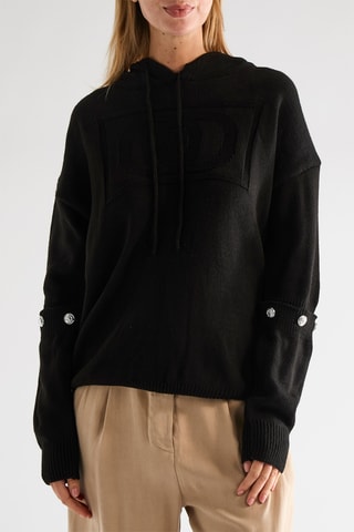 Jersey con capucha - Negro