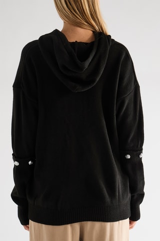 Jersey con capucha - Negro