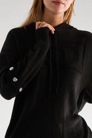 Jersey con capucha - Negro