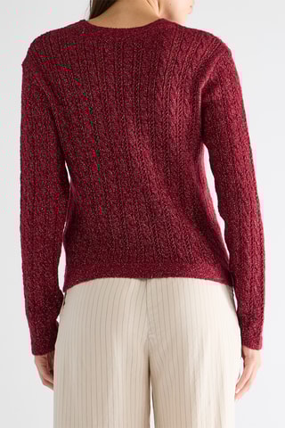 Cárdigan - Burdeos jaspeado