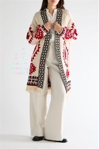 Cárdigan largo - Crudo