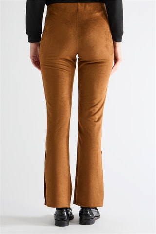 Pantalón de tiro alto - Camel