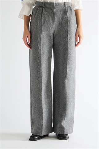 Pantalón de tiro alto - Gris