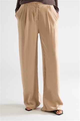 Pantalón de tiro alto - Camel