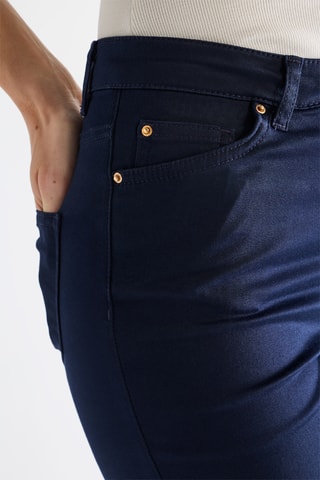 Pantalón de tiro alto - Azul noche