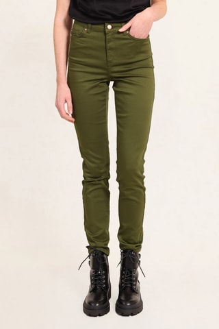 Pantalón de tiro alto - Caqui