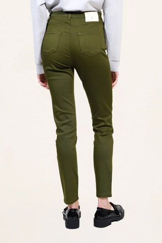 Pantalón de tiro alto - Caqui