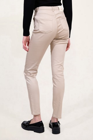 Pantalón de tiro alto - Beige