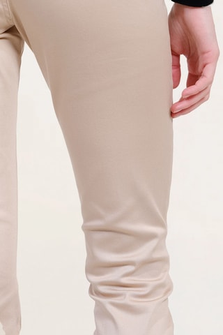 Pantalón de tiro alto - Beige