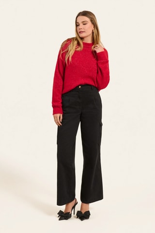 Pantalón de tiro alto - Negro