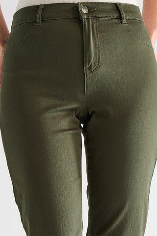 Pantalón de tiro alto - Verde oscuro