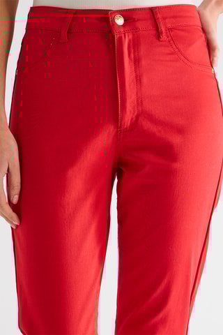 Pantalón de tiro alto - Rojo