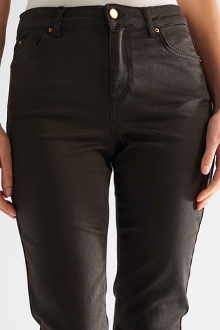 Pantalón skinny fit de tiro alto - Antracita