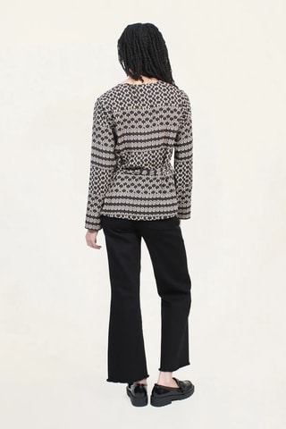 Top - Negro y gris claro