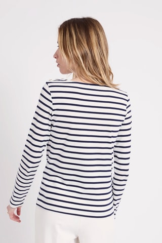 Top - Crudo y azul marino