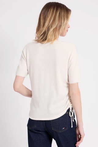 Top de lana y cachemir - Crudo