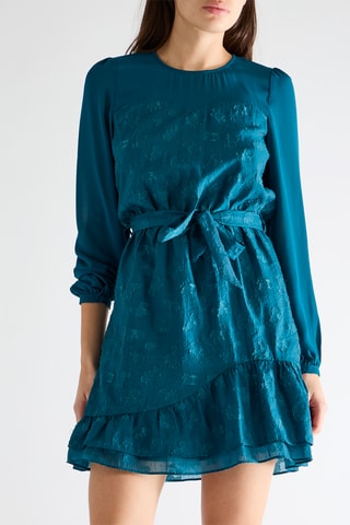 Vestido recto - Azul petróleo