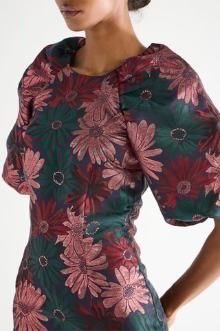 Vestido - Verde y rosa