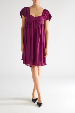 Vestido evasé - Violeta