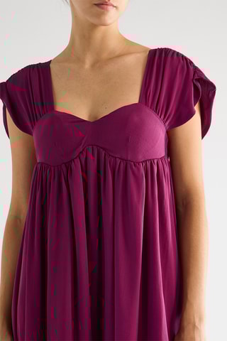 Vestido evasé - Violeta