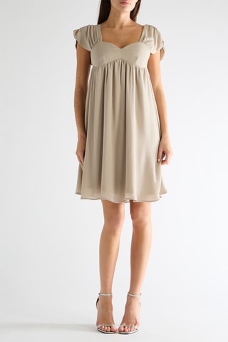 Vestido trapecio - Beige