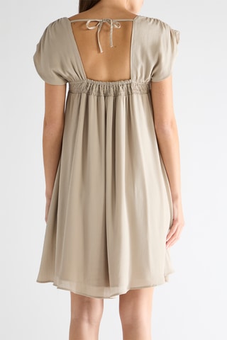 Vestido trapecio - Beige