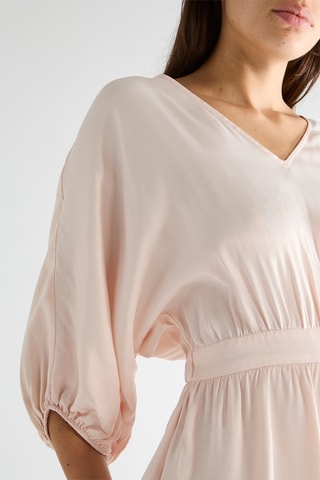 Vestido evasé - Rosa empolvado