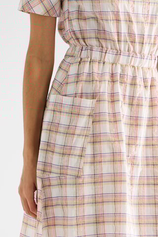 Vestido evasé - Coral