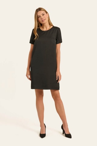 Vestido recto - Negro