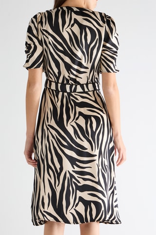 Vestido camisero - Negro y crudo