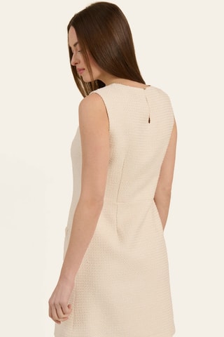 Vestido recto - Crudo