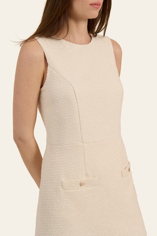 Vestido recto - Crudo