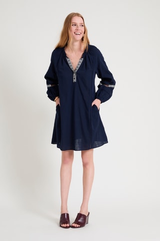 Vestido recto - Azul marino