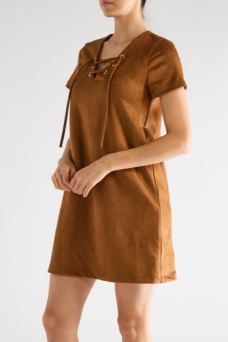 Vestido recto - Camel
